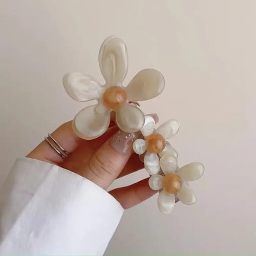 Broche de pelo espiral on flores